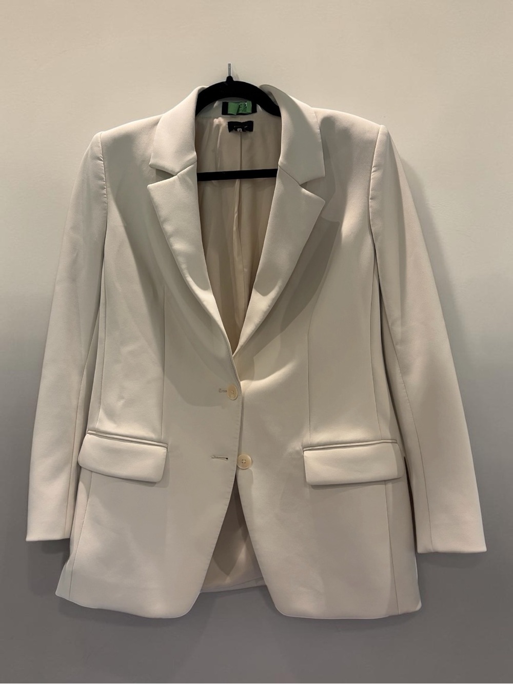 Express Cream Single-Breasted Blazer